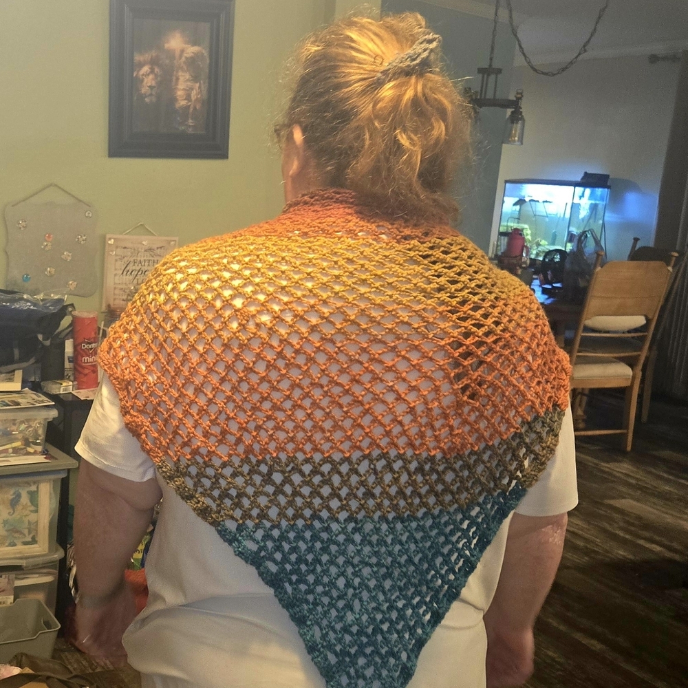 Colorful Crochet Shawl